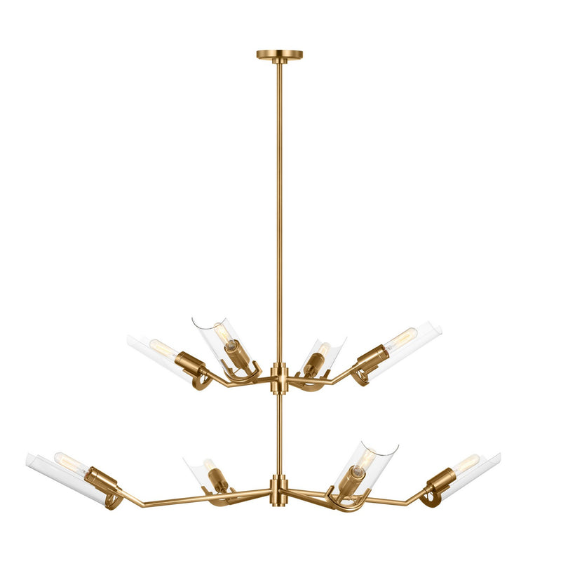 Visual Comfort Studio TC1158BBS Mezzo Eight Light Chandelier, Burnished Brass Main Image.jpg
