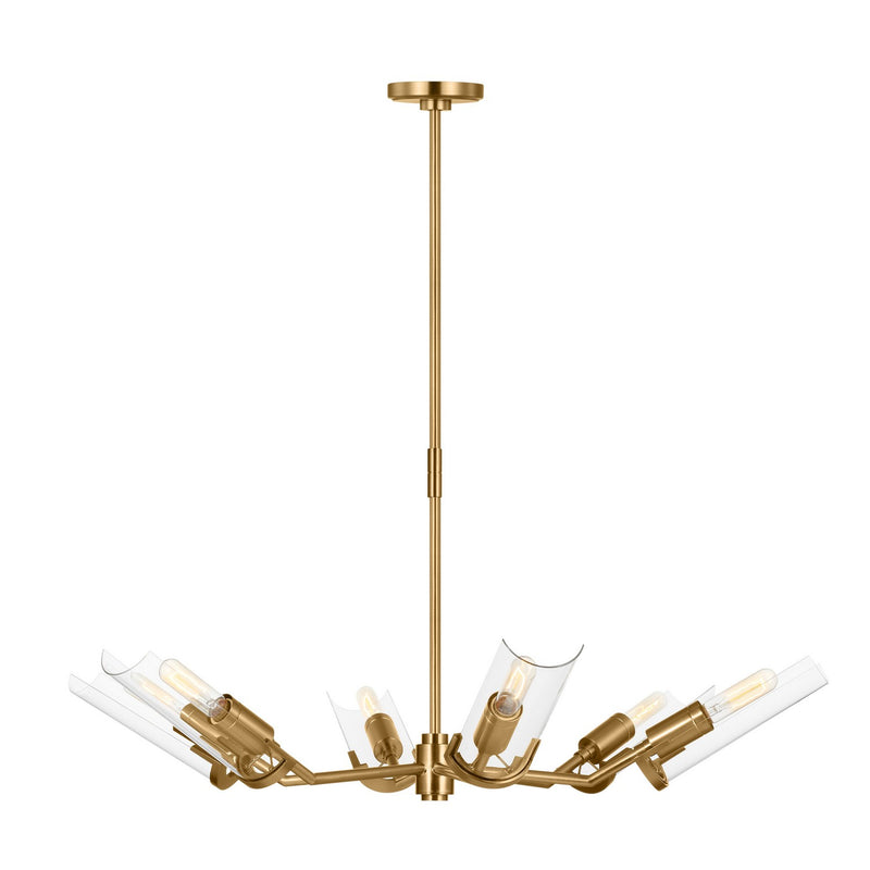 Visual Comfort Studio TC1166BBS Mezzo Six Light Chandelier, Burnished Brass Main Image.jpg
