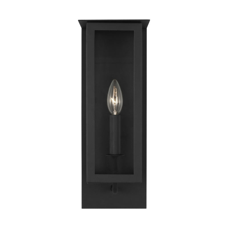 Visual Comfort Studio TFO1001TXB Dresden One Light Outdoor Wall Sconce, Textured Black Main Image.jpg