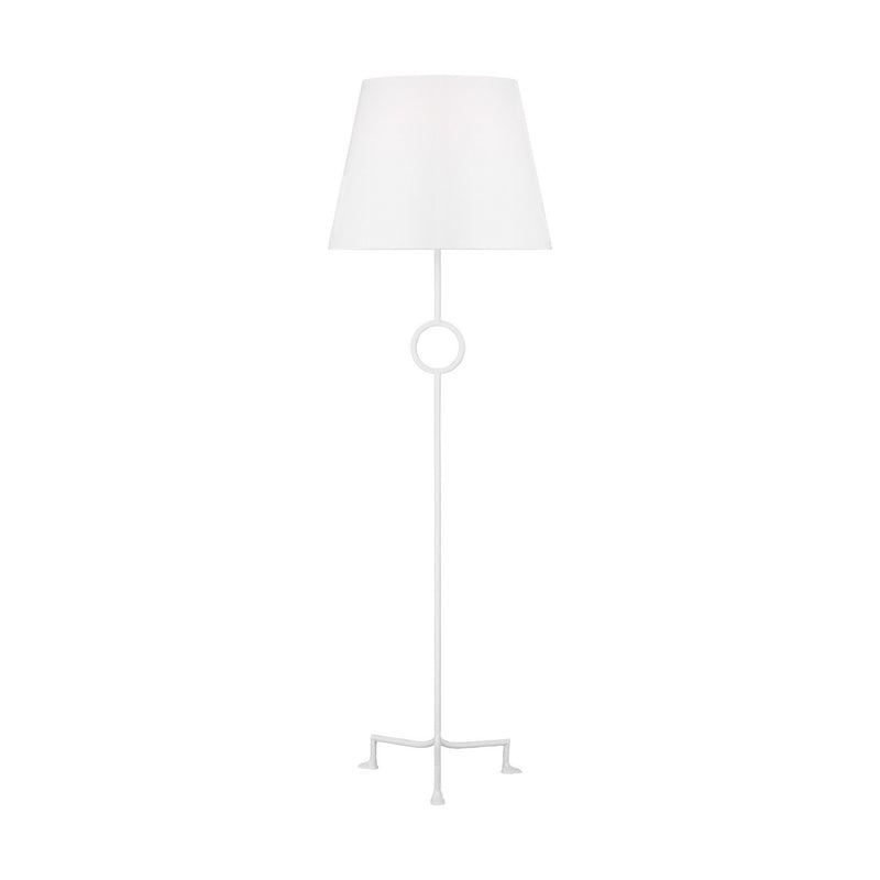 Visual Comfort Studio TFT1031MWT1 Montour One Light Floor Lamp, Matte White Main Image.jpg