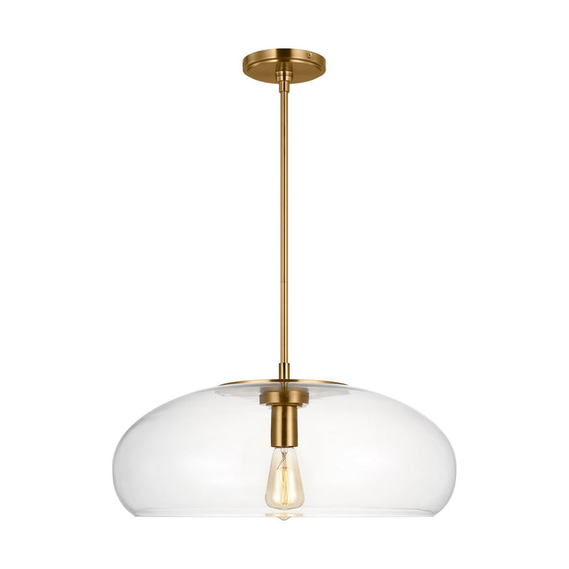 Visual Comfort Studio TP1161BBS Largo One Light Pendant, Burnished Brass Main Image.jpg