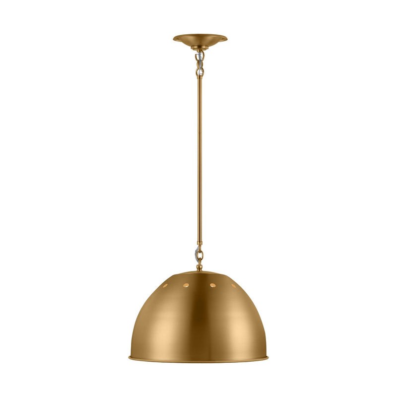 Visual Comfort Studio TP1181BBS Robbie One Light Pendant, Burnished Brass Main Image.jpg