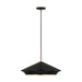 Visual Comfort Studio TP1241MBKBBS Stanza One Light Pendant, Midnight Black Main Image.jpg