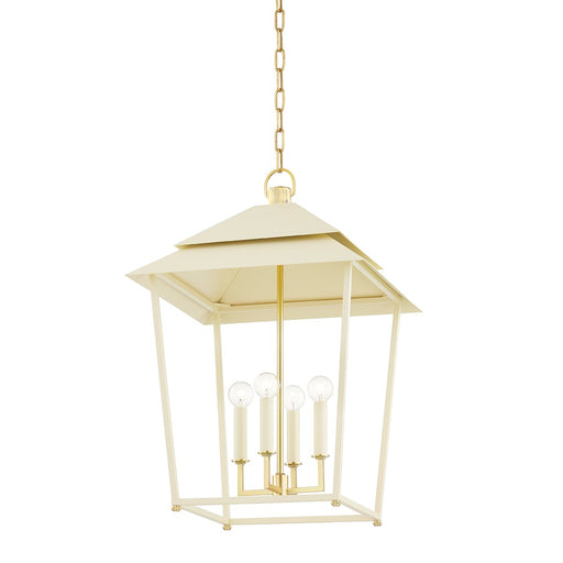 Hudson Valley 5127-AGB/SSD Natick Four Light Lantern, Aged Brass Main Image.jpg