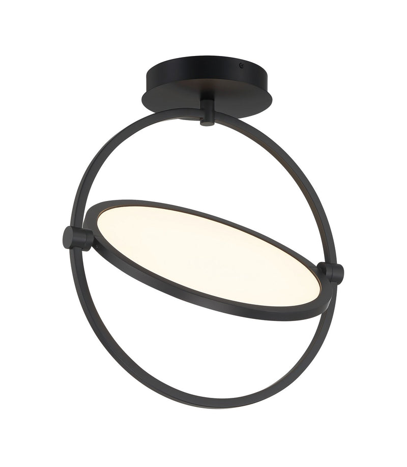 George Kovacs P5545-66A-L Studio 23 LED Semi Flush Mount, Coal Main Image.jpg