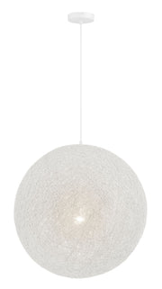 George Kovacs P5571-44B Entwined One Light Pendant, Matte White Main Image.jpg