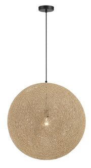 George Kovacs P5571-66A Entwined One Light Pendant, Coal Main Image.jpg