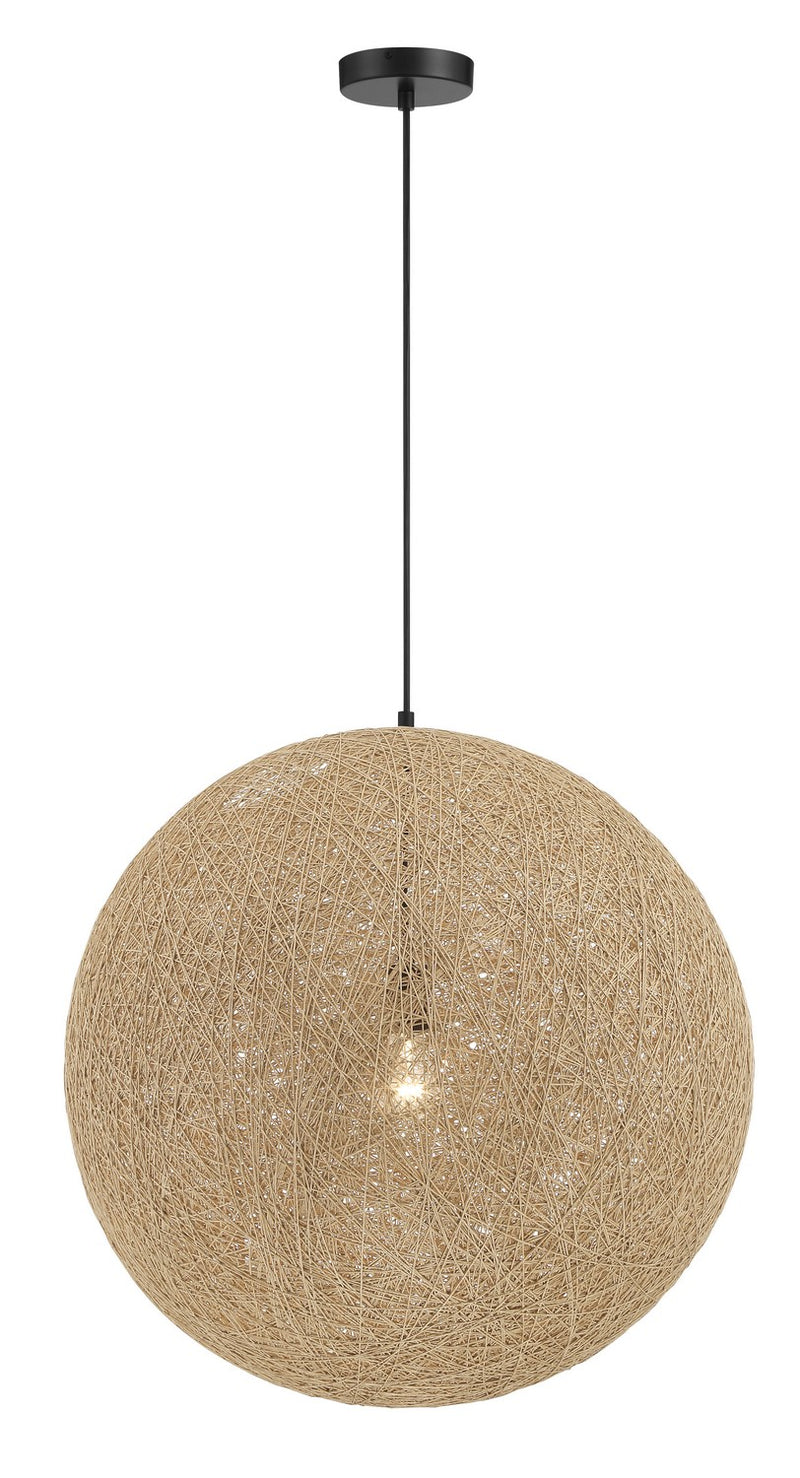 George Kovacs P5571-66A Entwined One Light Pendant, Coal Main Image.jpg