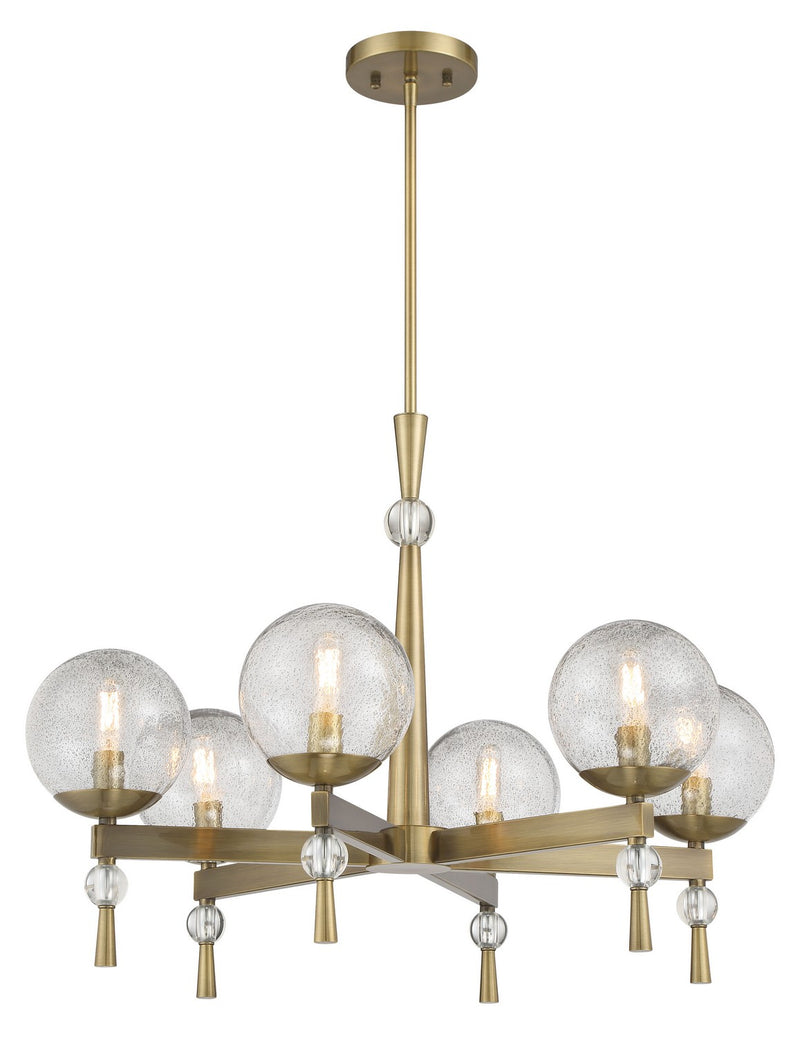 Minka-Lavery 1336-923 Populuxe Six Light Chandelier, Oxidized Aged Brass Main Image.jpg