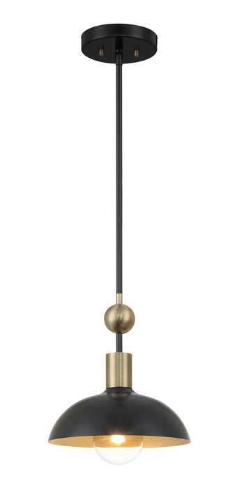 Minka-Lavery 1994-862 Biloxi One Light Pendant, Coal And Antique Brass Main Image.jpg