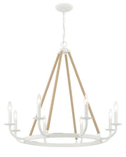 Minka-Lavery 2128-655 Lanton Eight Light Chandelier, Sand White Main Image.jpg