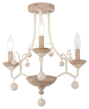 Minka-Lavery 2662-717 Colonial Charm Three Light Semi Flush Mount, White Wash With Sun Dried Clay Main Image.jpg