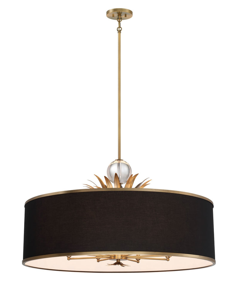 Minka-Lavery 4588-672 Caprio Eight Light Pendant, Natural Brushed Brass Main Image.jpg