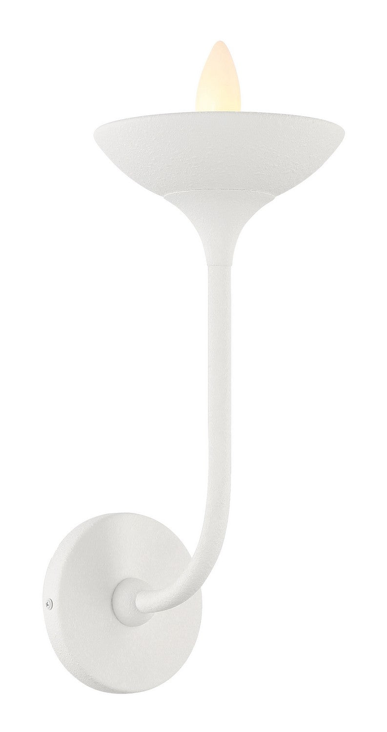 Minka-Lavery 4711-892 Ryton One Light Wall Sconce, Plaster White Main Image.jpg