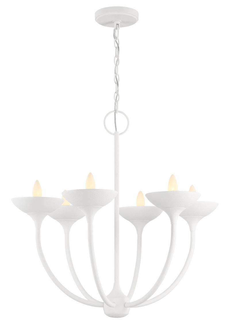 Minka-Lavery 4716-892 Ryton Six Light Chandelier, Plaster White Main Image.jpg