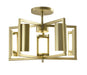 Minka-Lavery 5054-774-L Trizay LED Semi Flush Mount, Harvest Gold Main Image.jpg