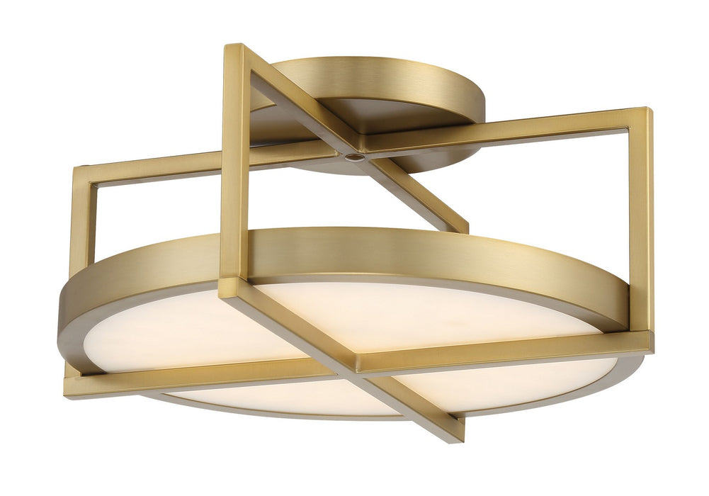 Minka-Lavery 5616-695-L Boada LED Semi Flush Mount, Soft Brass Main Image.jpg