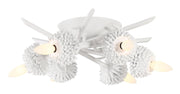 Minka-Lavery 5904-655 North Fork By Robin Baron Six Light Flush Mount, Sand White Main Image.jpg