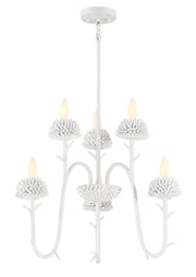Minka-Lavery 5906-655 North Fork By Robin Baron Six Light Chandelier, Sand White Main Image.jpg