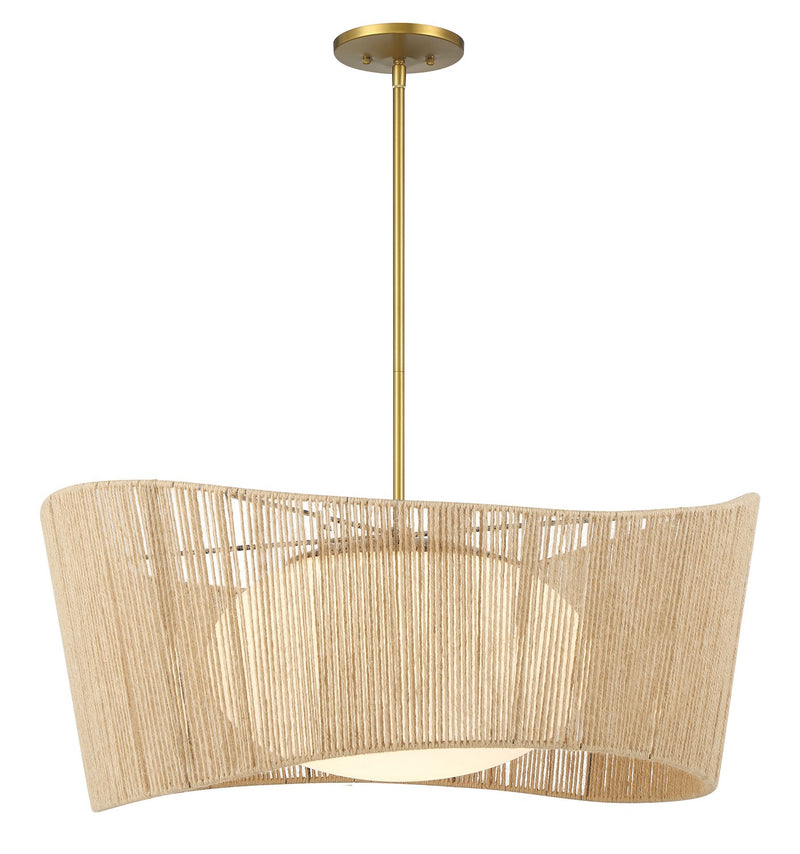 Minka-Lavery 6577-695 Key Largo One Light Pendant, Soft Brass Main Image.jpg