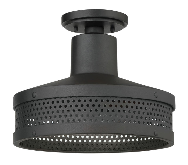 Minka-Lavery 73312-66 Abalone Point One Light Outdoor Flush Mount, Sand Coal Main Image.jpg