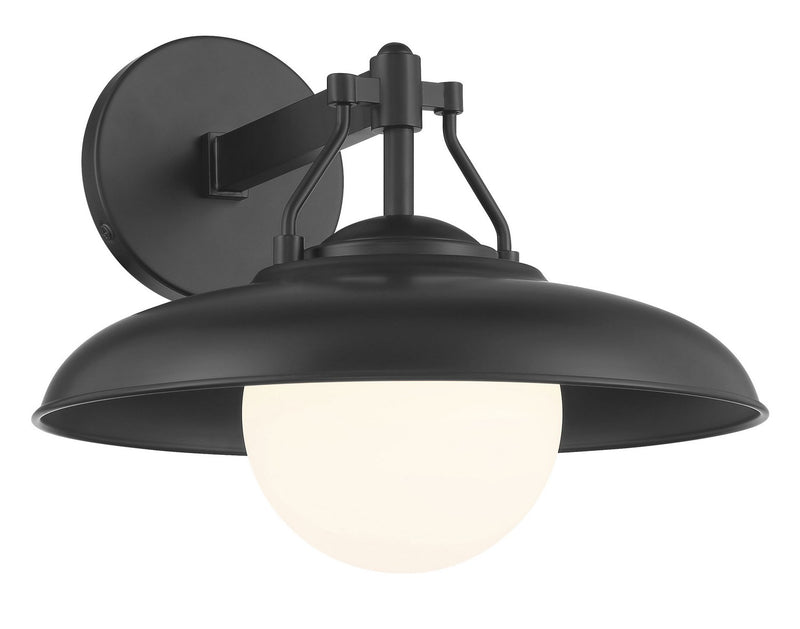 Minka-Lavery 73320-66A Cameo Shores One Light Outdoor Wall Mount, Coal Main Image.jpg