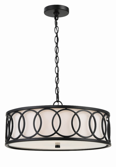 Crystorama 287-MK Graham Six Light Chandelier Matte Black Alternate Image.jpg