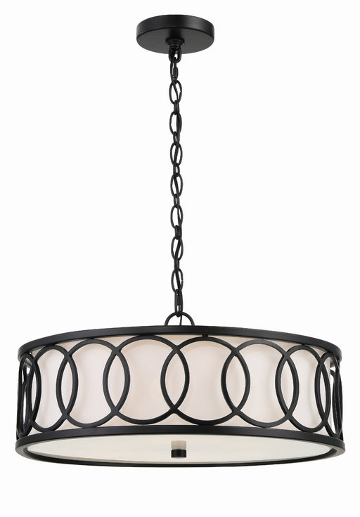 Crystorama 287-MK Graham Six Light Chandelier Matte Black Alternate Image.jpg