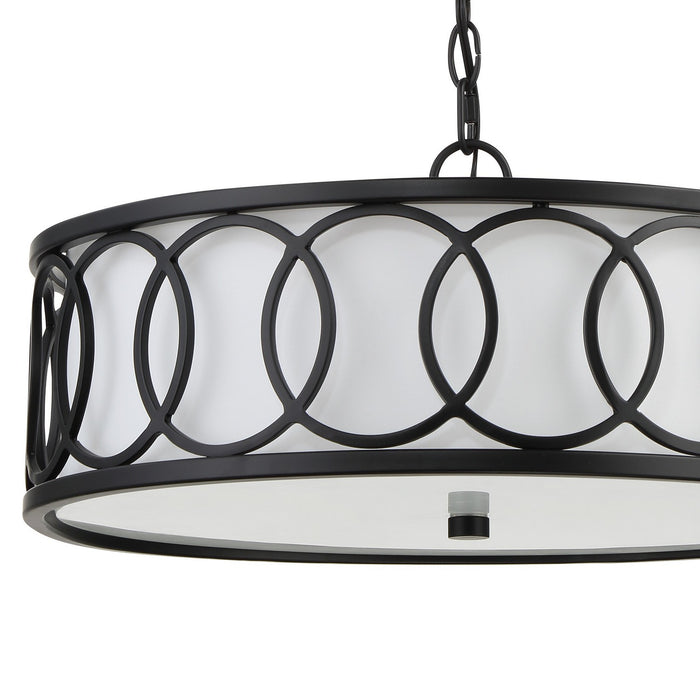 Crystorama 287-MK Graham Six Light Chandelier Matte Black Alternate Image 4.jpg