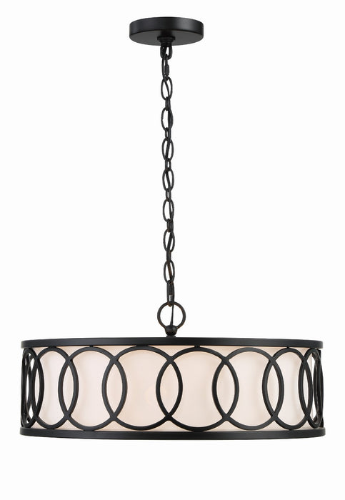 Crystorama 287-MK Graham Six Light Chandelier Matte Black Main Image.jpg