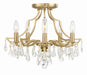 Crystorama 5930-VG-CL-MWP Cedar Five Light Semi Flush Mount Vibrant Gold Main Image.jpg