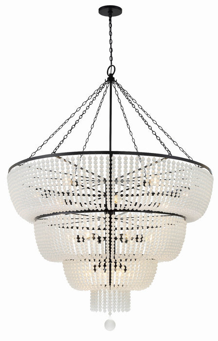 Crystorama 618-MK Rylee 24 Light Chandelier Matte Black Alternate Image.jpg