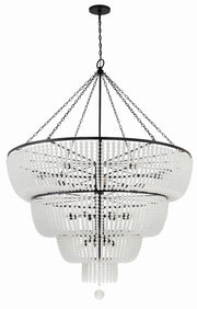 Crystorama 618-MK Rylee 24 Light Chandelier Matte Black Alternate Image 2.jpg