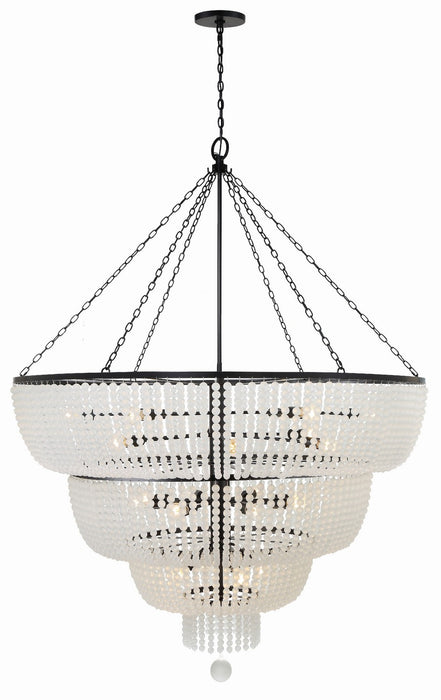 Crystorama 618-MK Rylee 24 Light Chandelier Matte Black Main Image.jpg