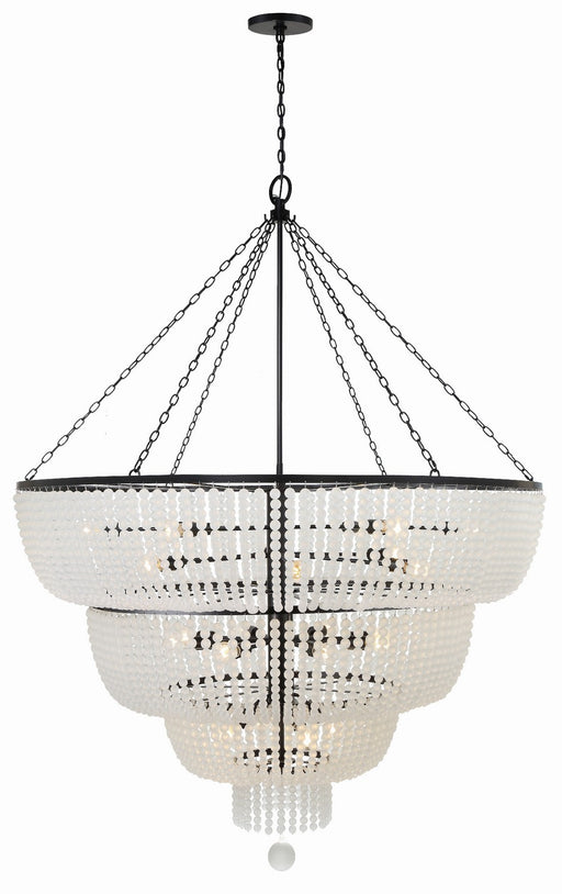 Crystorama 618-MK Rylee 24 Light Chandelier Matte Black Main Image.jpg