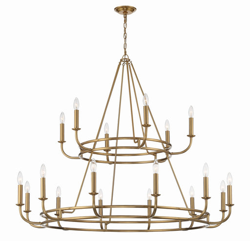 Crystorama BAI-A2109-AG Bailey 18 Light Chandelier Aged Brass Main Image.jpg