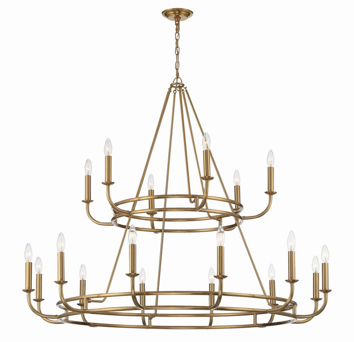 Crystorama BAI-A2109-AG Bailey 18 Light Chandelier Aged Brass Main Image.jpg