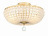 Crystorama BLA-10660-GA Bella Three Light Semi Flush Mount Antique Gold Main Image.jpg