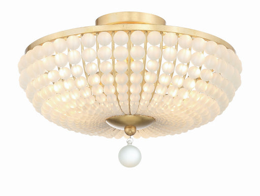 Crystorama BLA-10660-GA Bella Three Light Semi Flush Mount Antique Gold Main Image.jpg
