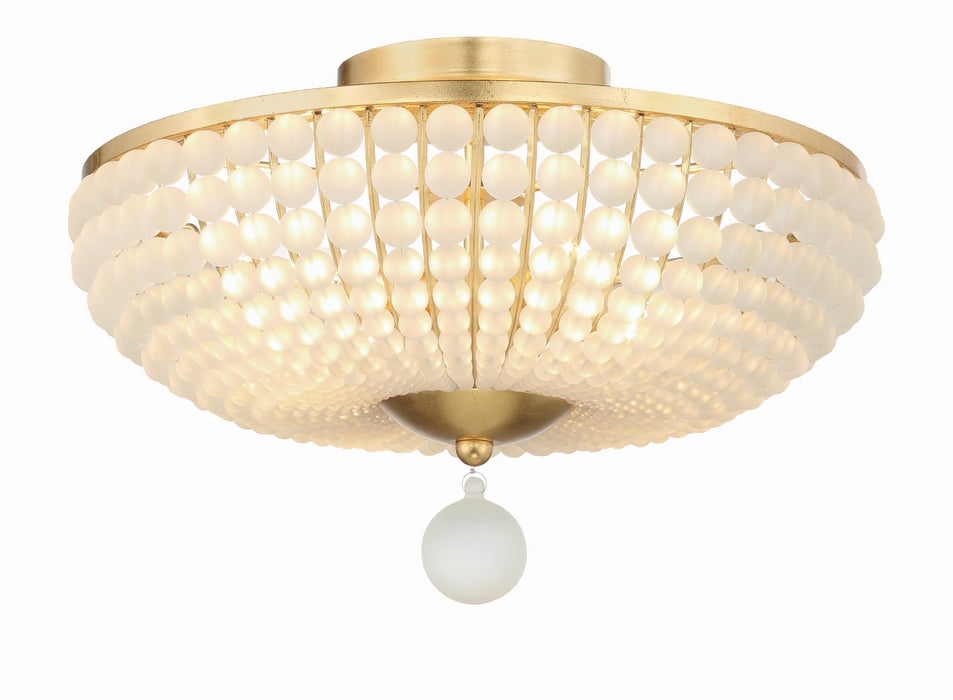 Crystorama BLA-10665-GA Bella Four Light Semi Flush Mount Antique Gold Main Image.jpg