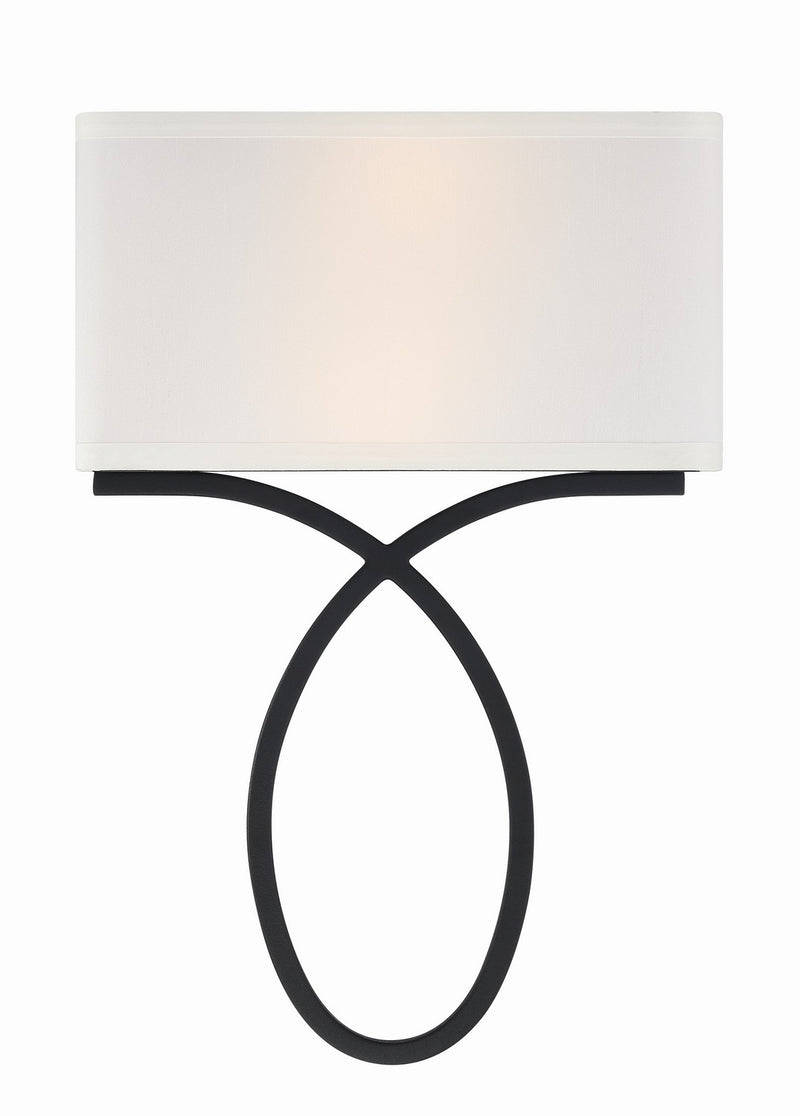 Crystorama BRK-A3702-BF Brinkley Two Light Wall Sconce Black Forged Main Image.jpg