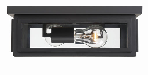 Crystorama BYR-80100-MK Byron Two Light Outdoor Flush Mount Matte Black Main Image.jpg