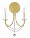 Crystorama DEL-90802-AG Delilah Two Light Wall Sconce Aged Brass Main Image.jpg