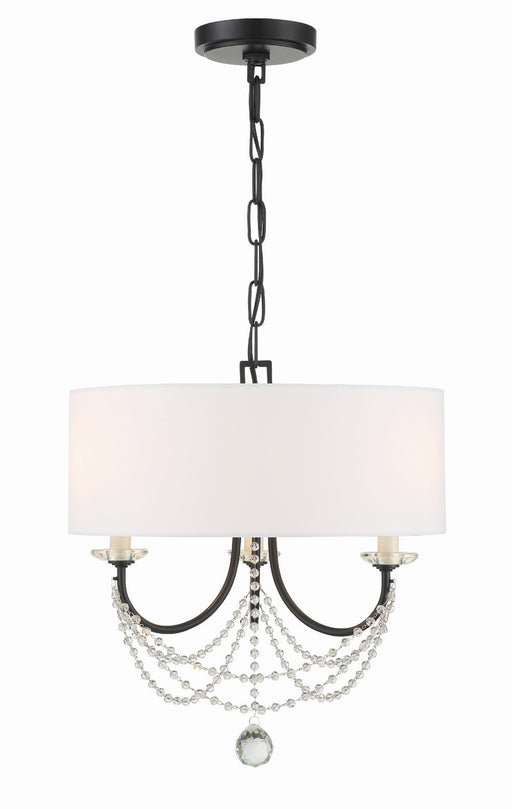 Crystorama DEL-90803-MK Delilah Three Light Mini Chandelier Matte Black Main Image.jpg