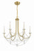 Crystorama DEL-90806-AG Delilah Six Light Chandelier Aged Brass Main Image.jpg