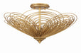 Crystorama DOR-B7703-RG Doral Three Light Semi Flush Mount Renaissance Gold Main Image.jpg