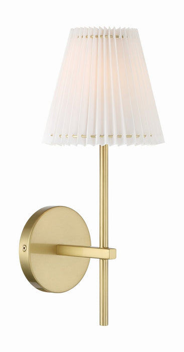 Crystorama GAM-71001-AG Gamma One Light Wall Sconce Aged Brass Main Image.jpg