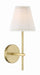 Crystorama GAM-71001-AG Gamma One Light Wall Sconce Aged Brass Main Image.jpg