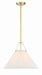 Crystorama GAM-71003-AG Gamma One Light Pendant Aged Brass Main Image.jpg