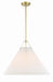 Crystorama GAM-71005-AG Gamma One Light Pendant Aged Brass Main Image.jpg